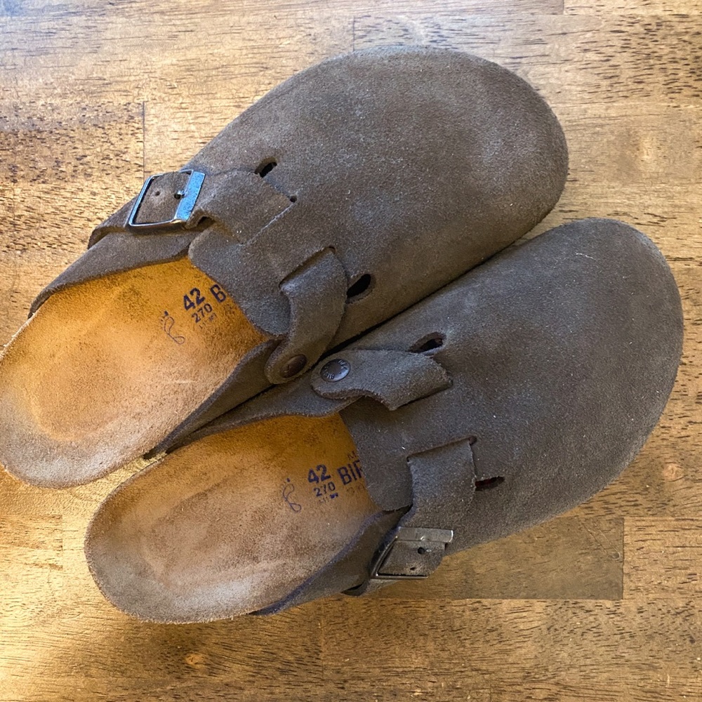 Birkenstock Clogs Brown Suede 42